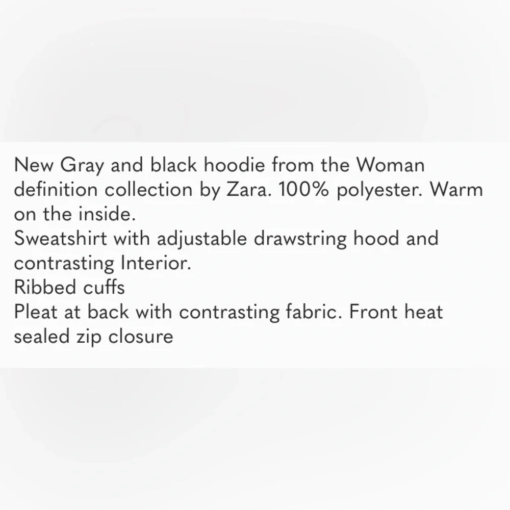 Rare Zara Zippered Hoodie - Picture 4 of 13